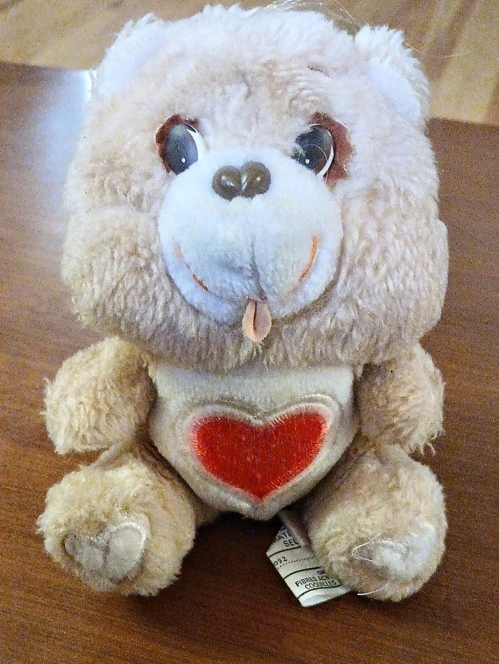Vintage Mini Care Bears Plush 80s Tenderheart Bear Retro Care Bears TV Show 6"